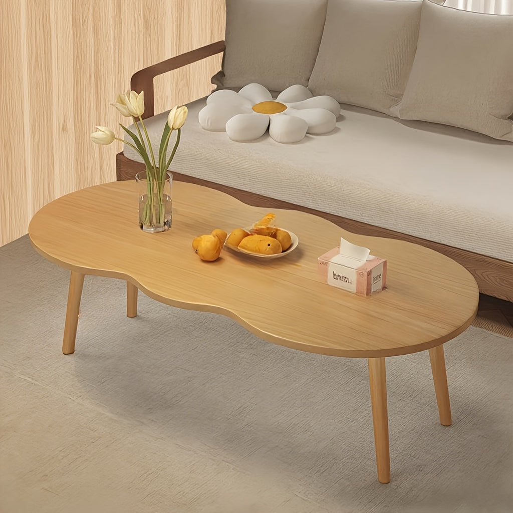 Mid-century Modern Coffee Table, Feature Coffee Table Japanese Style, Suitable for The Center Table Of The Living Room And Cottage, Home Office, Easy to Assemble